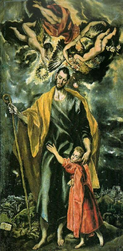 El Greco st.joseph and the child china oil painting image